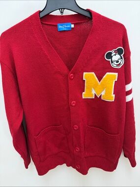 Tokyo Disney Resort 2022 Minnie Mouse Cardigan L Red